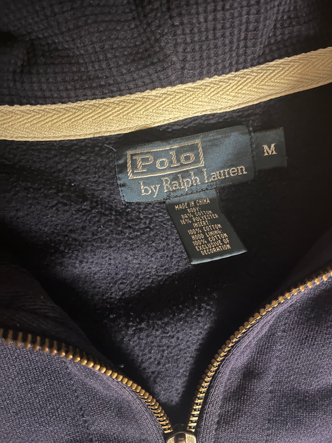 폴로 후드집업 네이비 m 상품이미지2