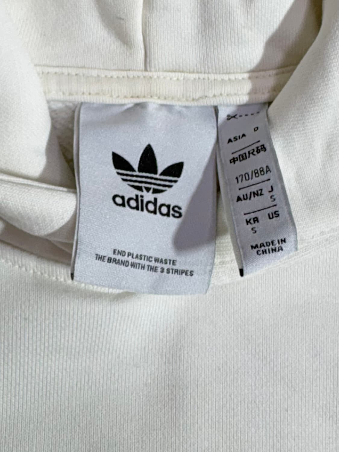 아디다스 화이트 미니로고 오버핏 후드  상품이미지6