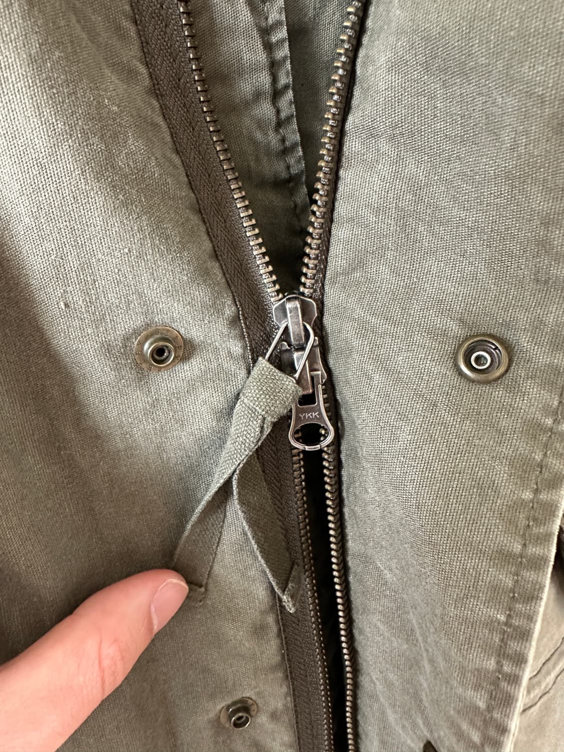 BEAMS Olive Fishtail Military Parka 상품이미지5