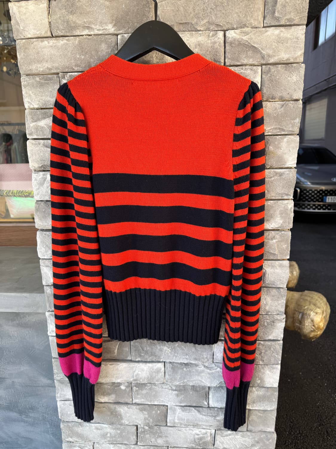 새상품 Marc by Marc Jacobs 스트라이프 가디건 XS(44, 상품이미지3