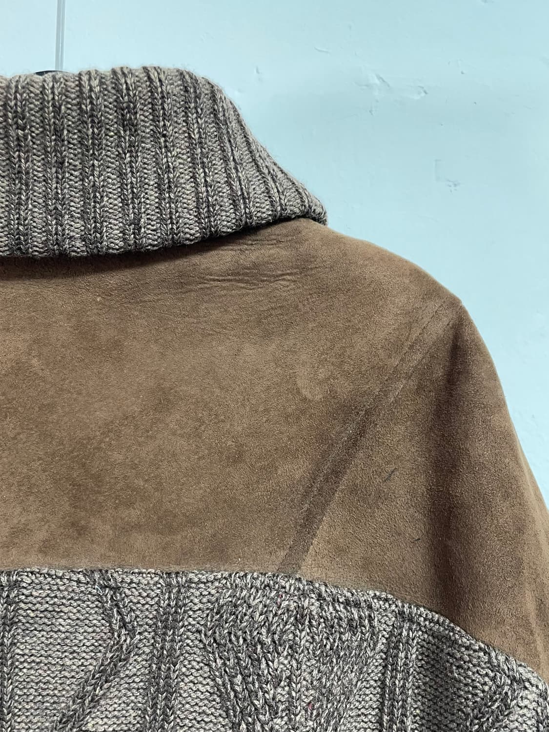 90s 크리스찬 디올 브라운 스웨이드 울 가디건 (on.105)   상품이미지6
