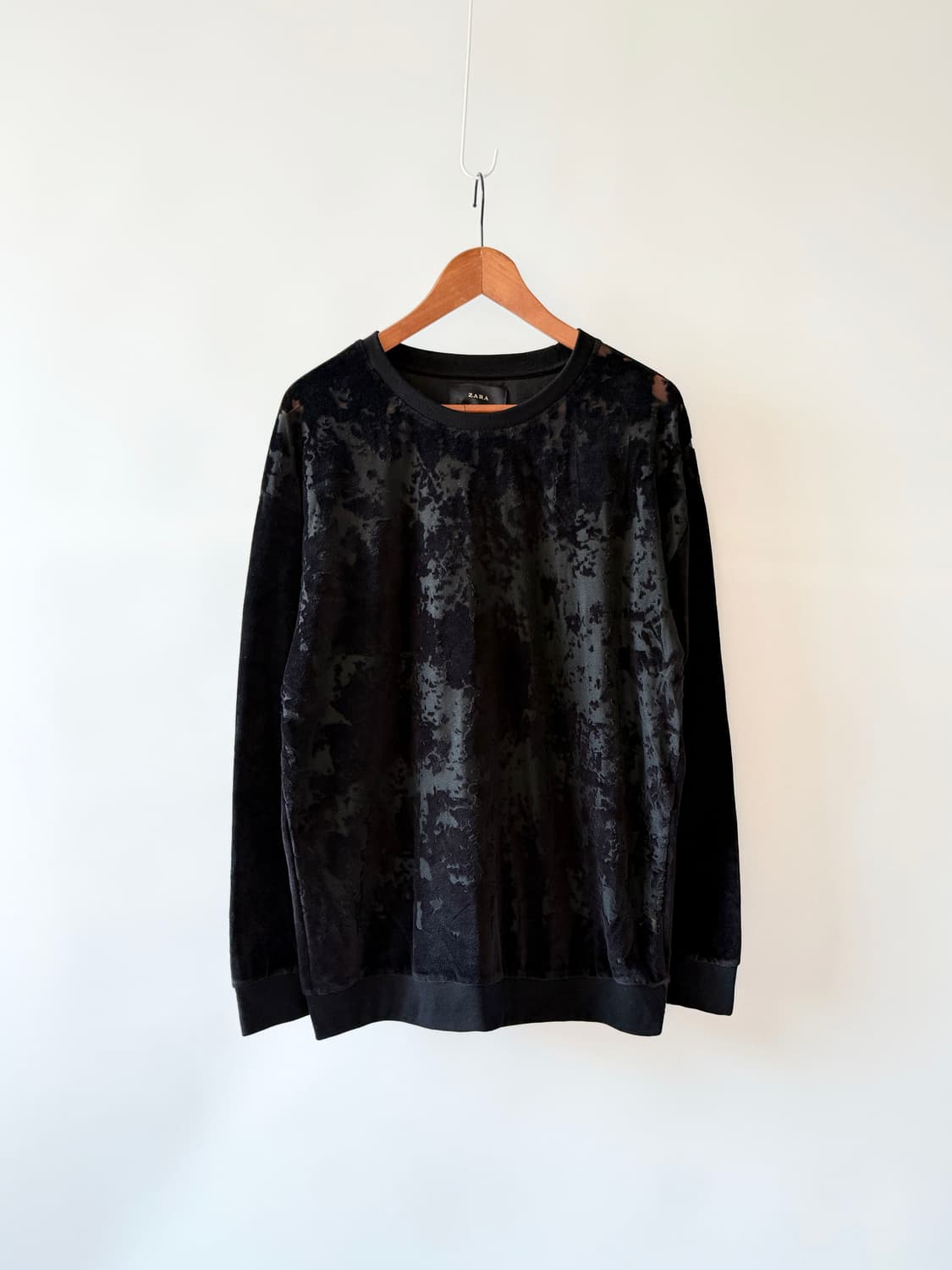 자라 크러쉬드 벨벳 롱 슬리브 상품이미지1