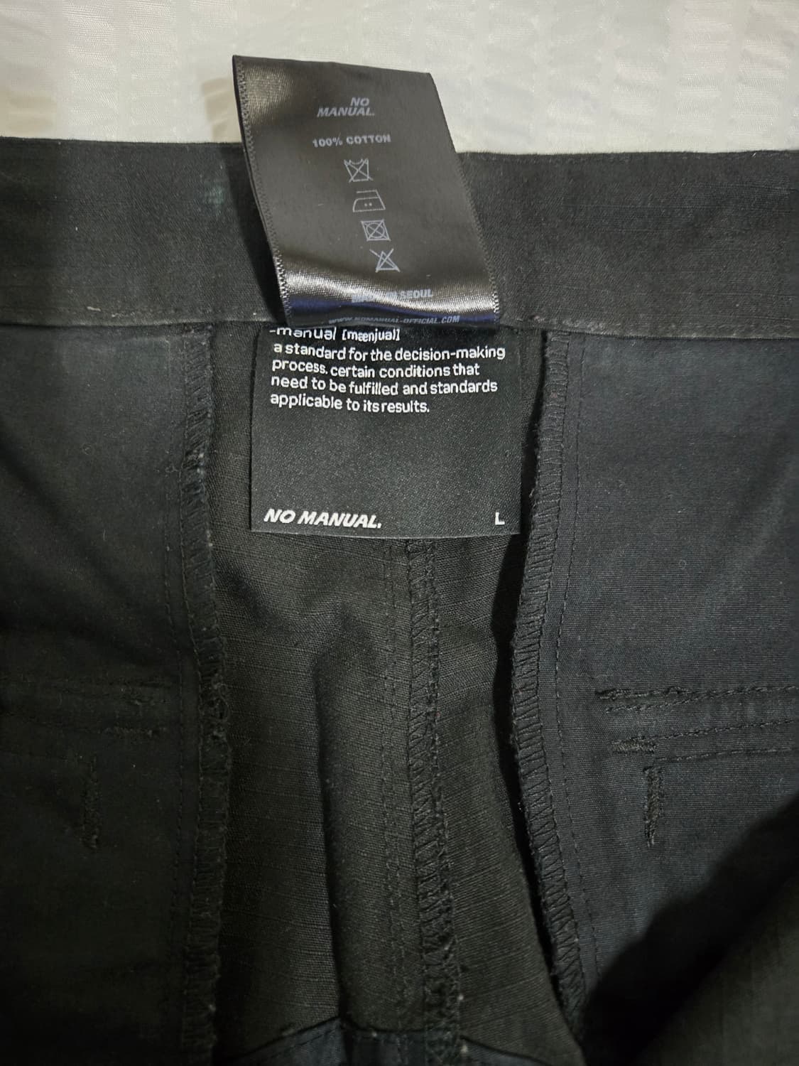노매뉴얼(NOMANUAL) 카고팬츠 상품이미지3