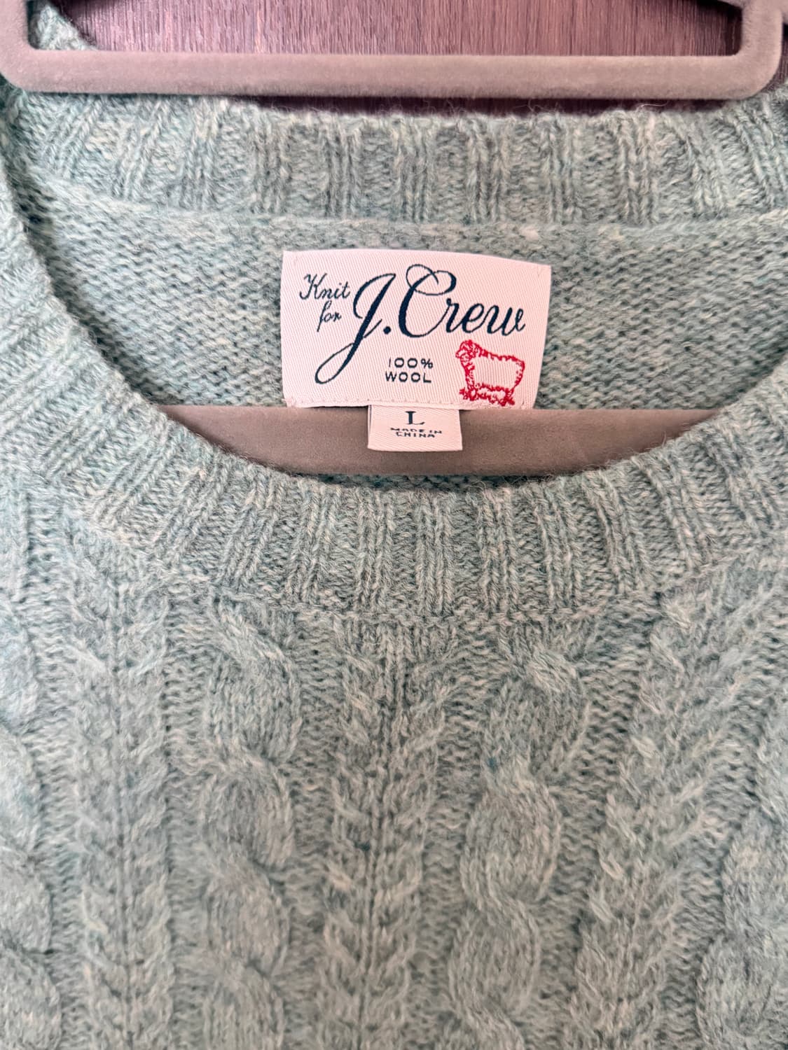 제이크루 램스울 케이블니트 L 상품이미지2