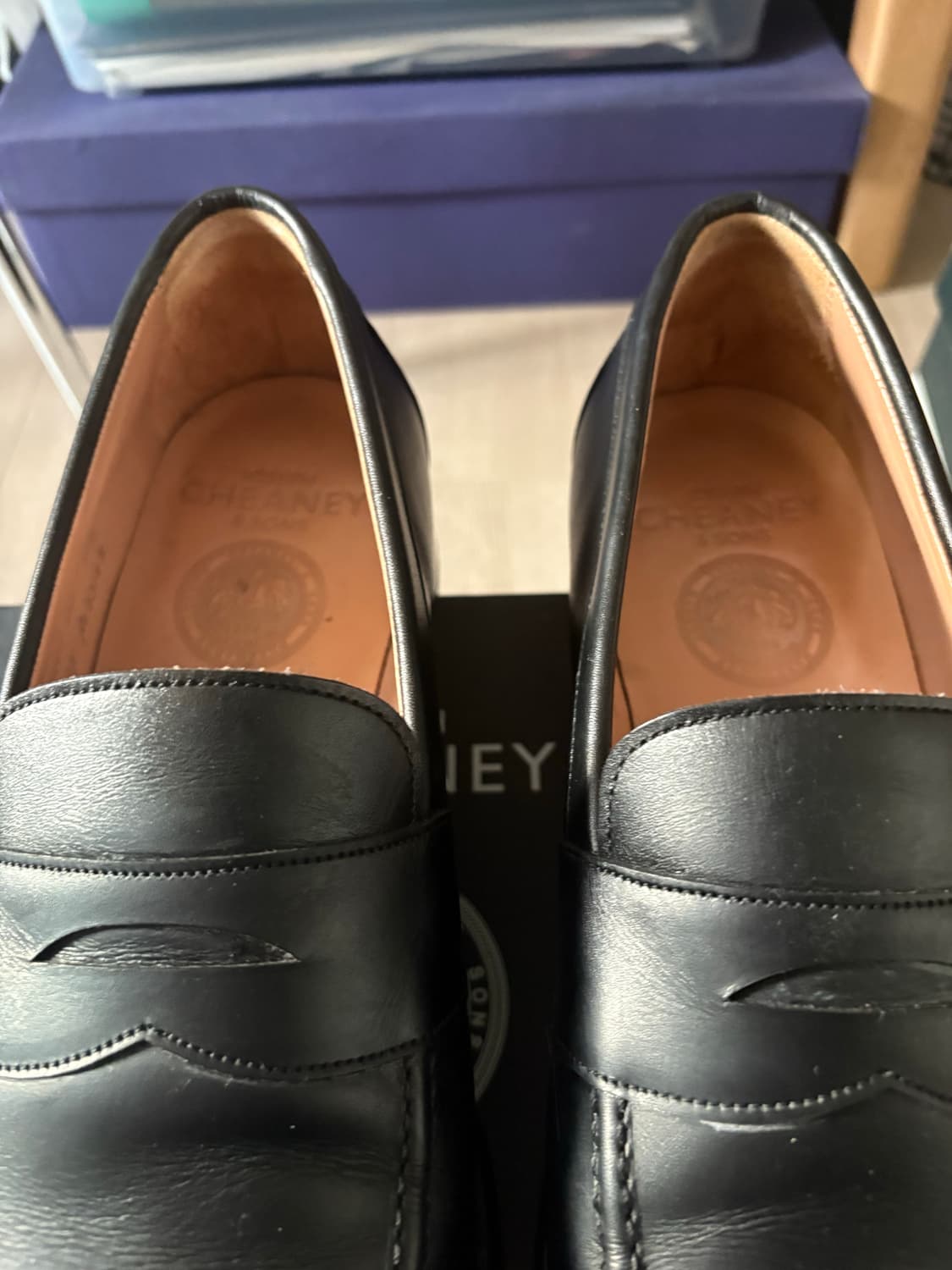 조셉치니 joseph cheany & sons 블랙로퍼 9.5e 285 상품이미지2