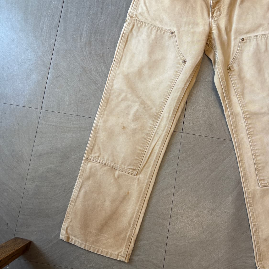 칼하트 정품 브라운 더블니 팬츠 바지 상품이미지3