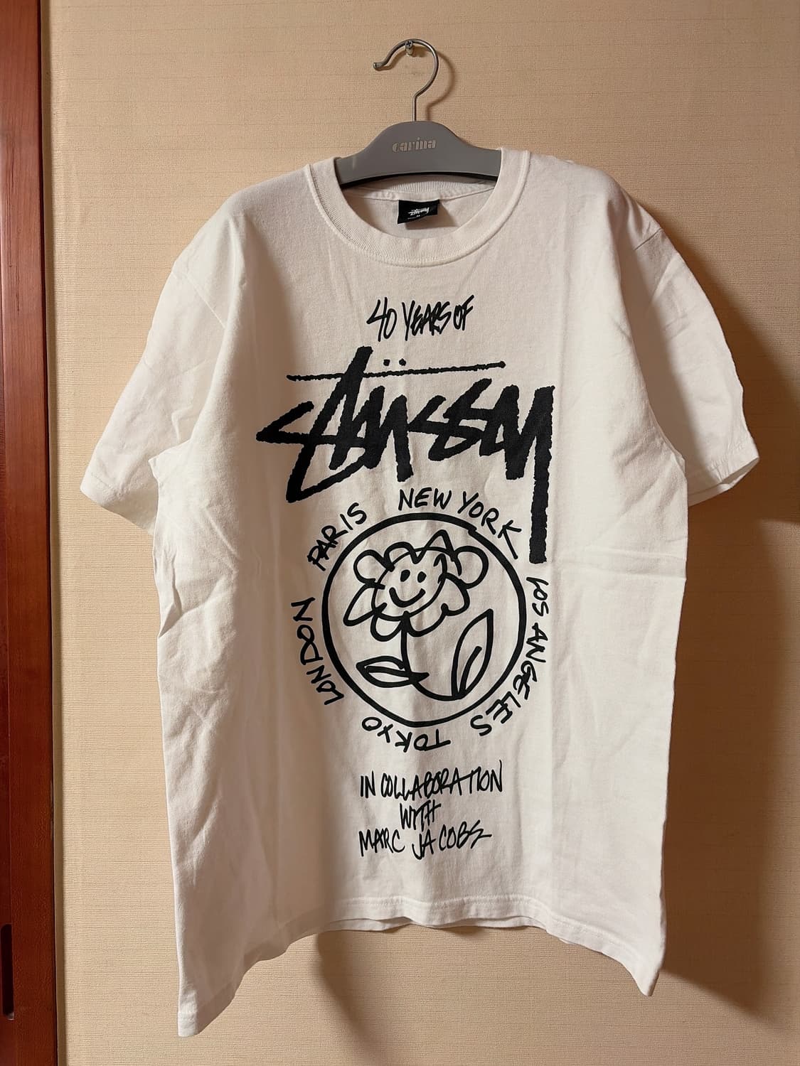 스투시 x 마크 제이콥스 40 월드투어 티셔츠 판매합니다. 상품이미지1