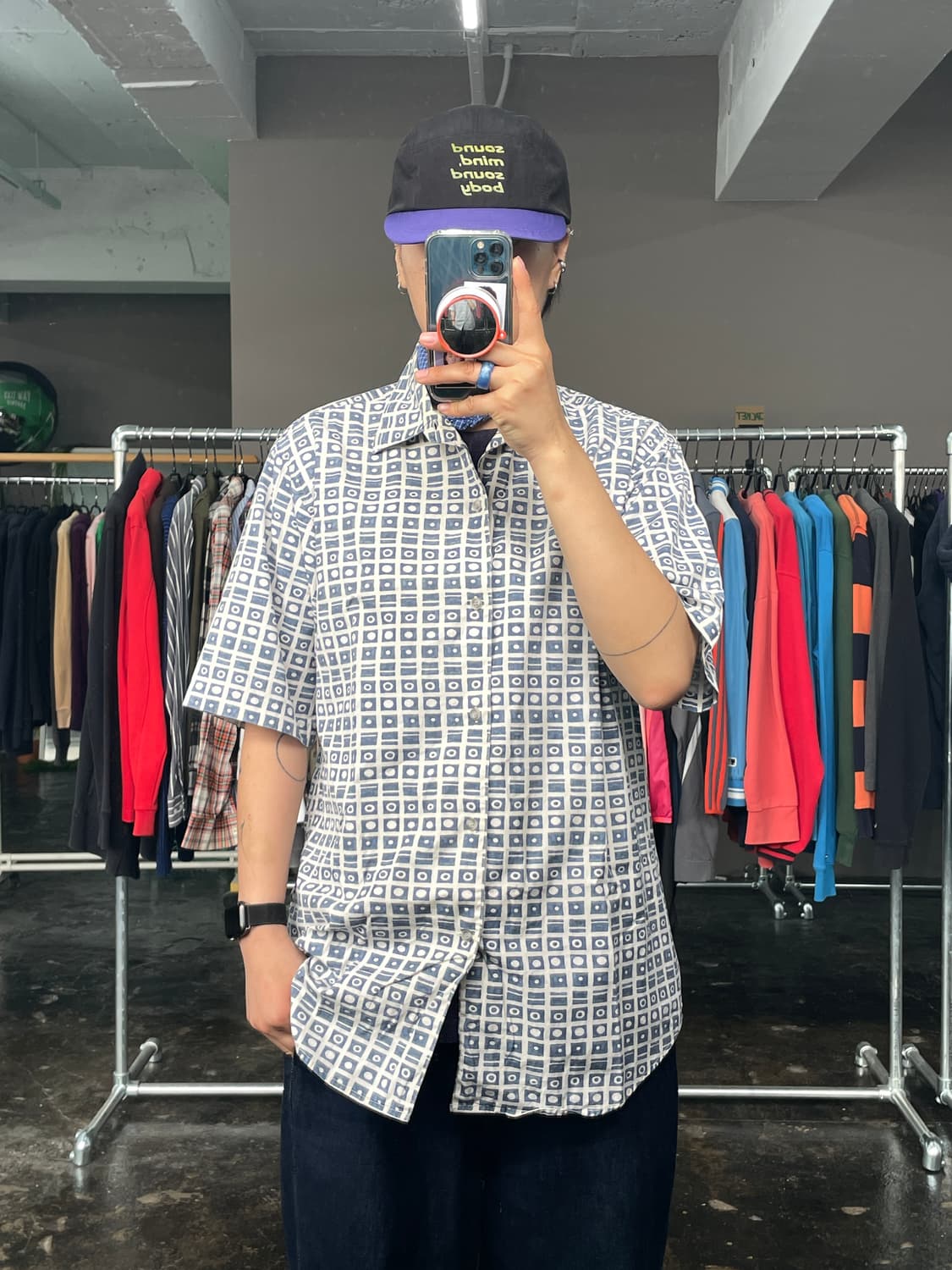 BOY LONDON 패턴 반팔 셔츠 상품이미지1