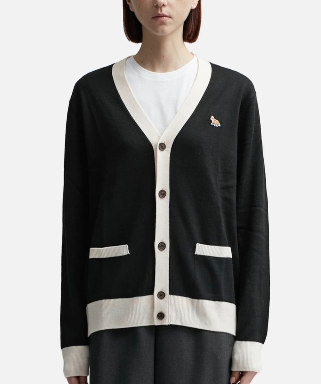 메종 키츠네 베이비 폭스 패치 가디건 xxs 새상품 상품이미지2