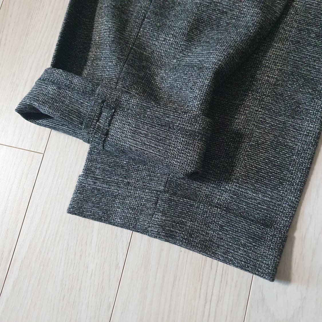 (30사이즈) 자라 슬랙스 울 팬츠 그레이 체크 바지 상품이미지7