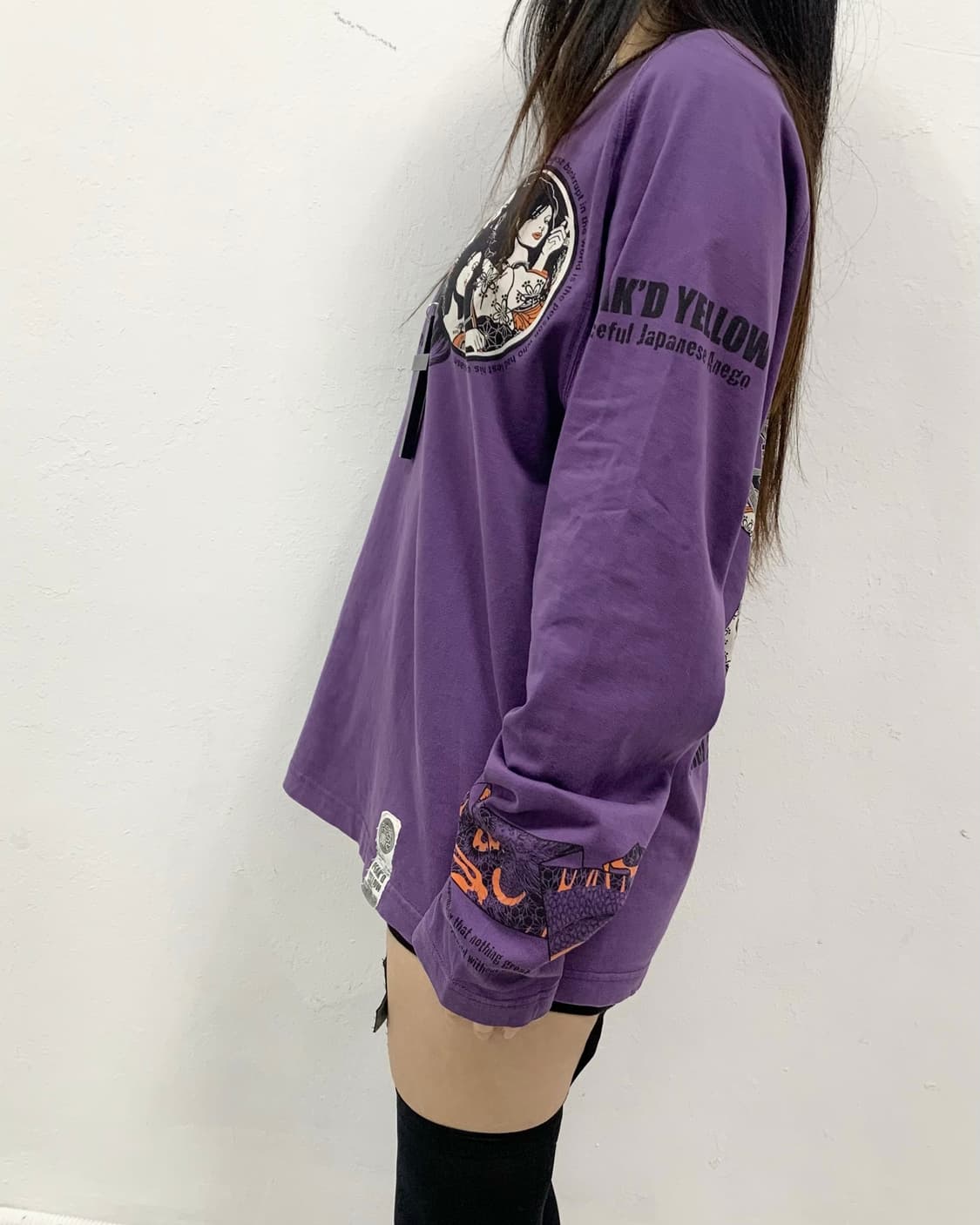 [PEAK'S] 히글깔 오리엔탈 게이샤 밴드 펑크 롱슬리브 상품이미지4