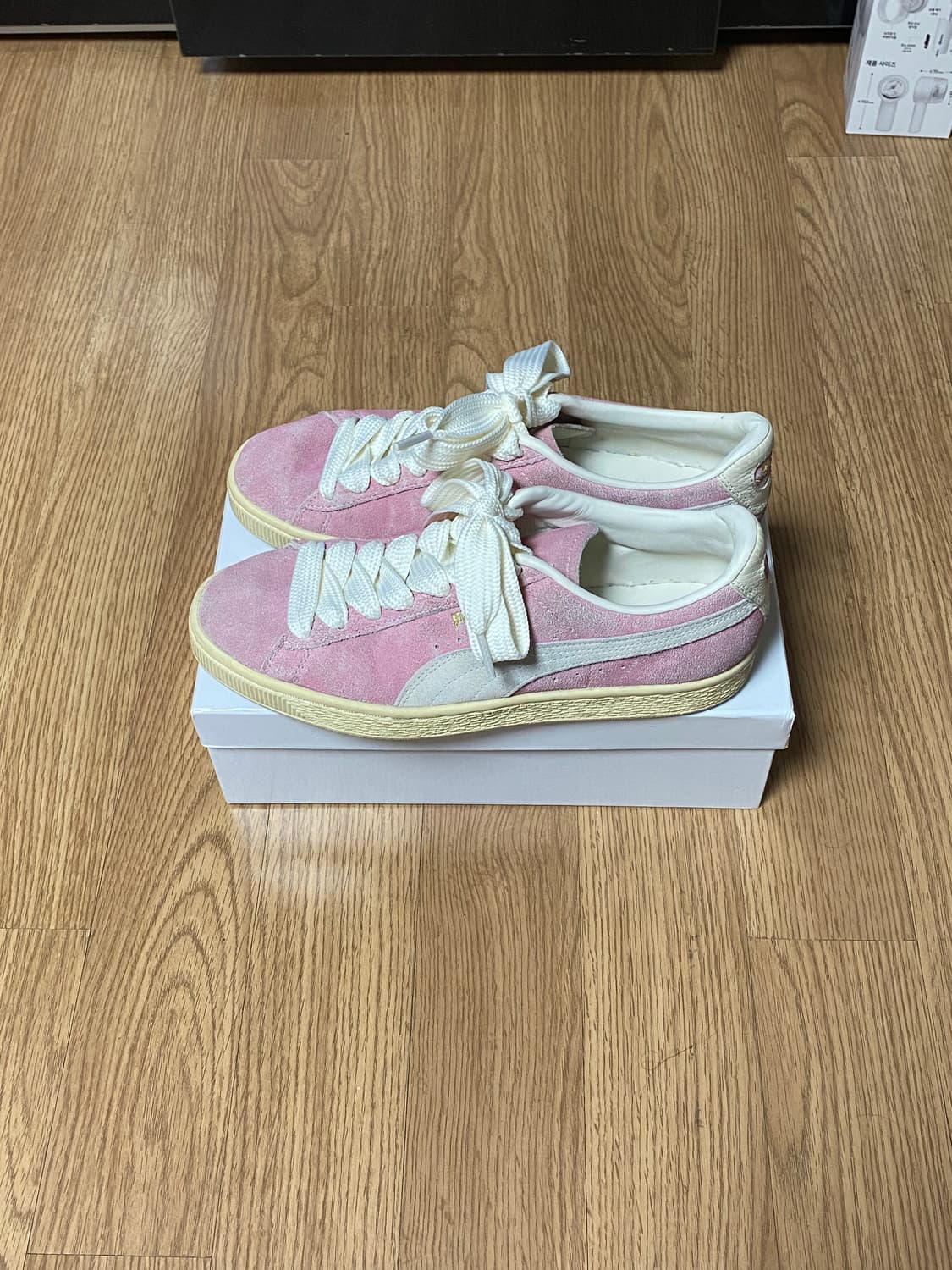 퓨마x루이지 핑크 스웨이드 비보이 아메리칸 뷰티 상품이미지1