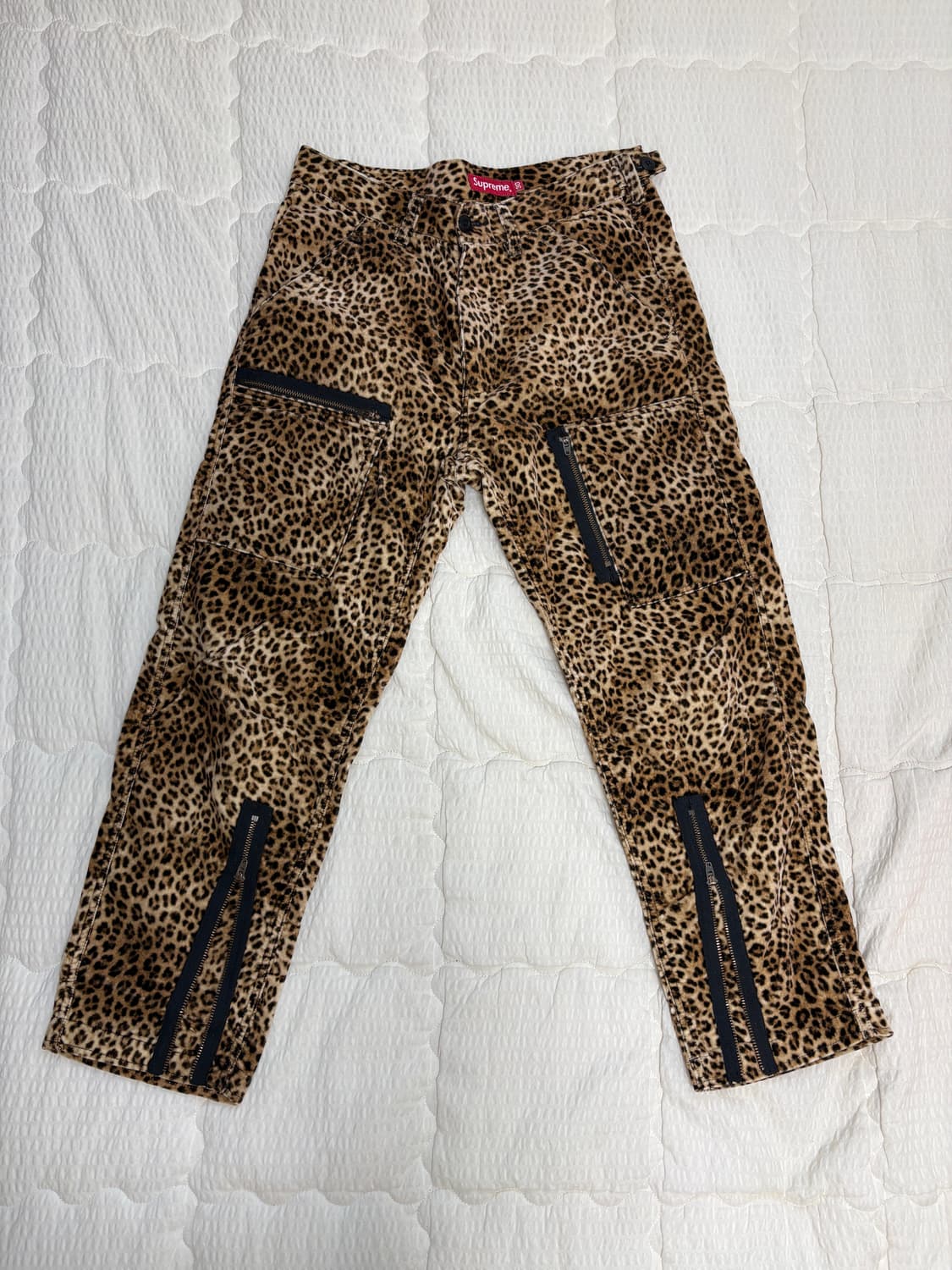 Supreme Velvet Leopard Flight Pants  상품이미지1