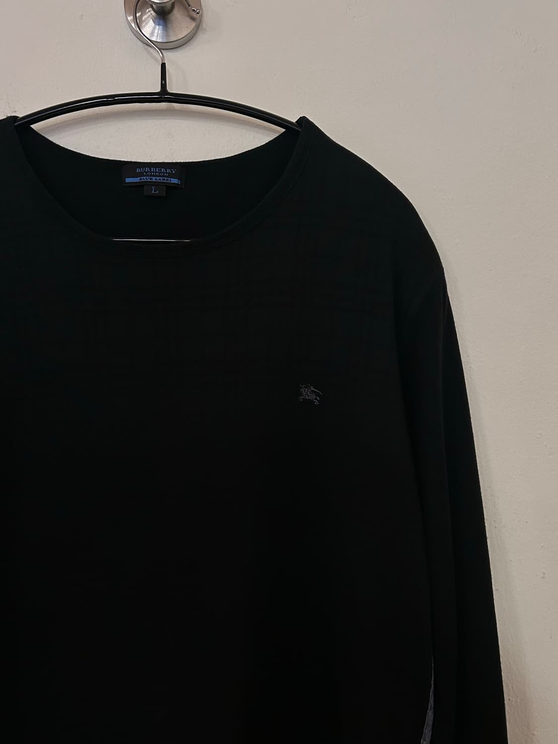 버버리 런던 블루라벨 블랙 긴팔 티셔츠 L 상품이미지4