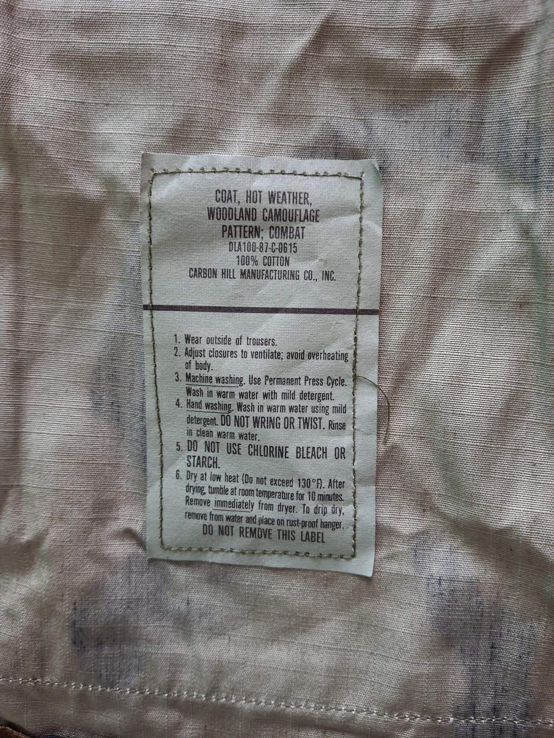 미군 밀리터리 우드랜드 카모 립스탐 상의 M-R 상품이미지5