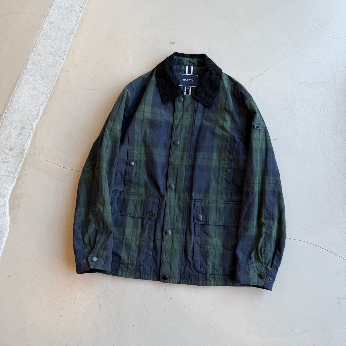 헤지스 블랙와치 왁스 필드 자켓 상품이미지2