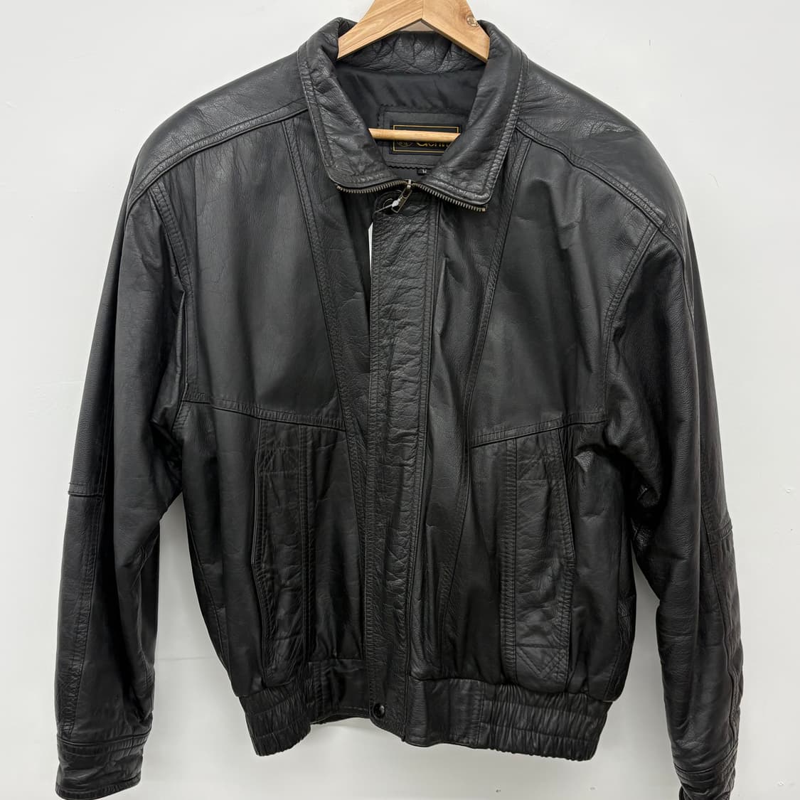 블랙 레더 양가죽 자켓 남/L 상품이미지2