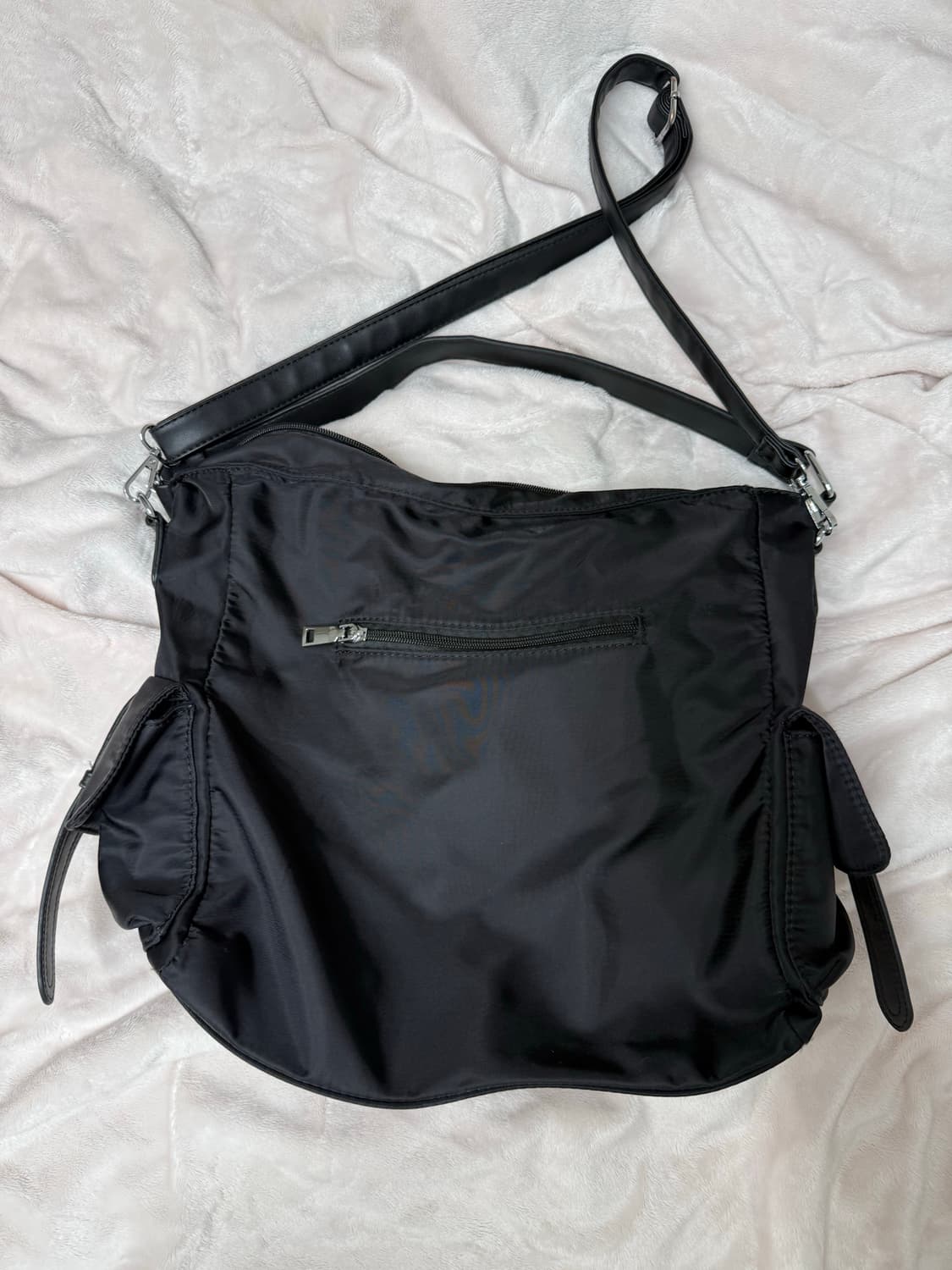 블랙 나일론 숄더백 상품이미지2