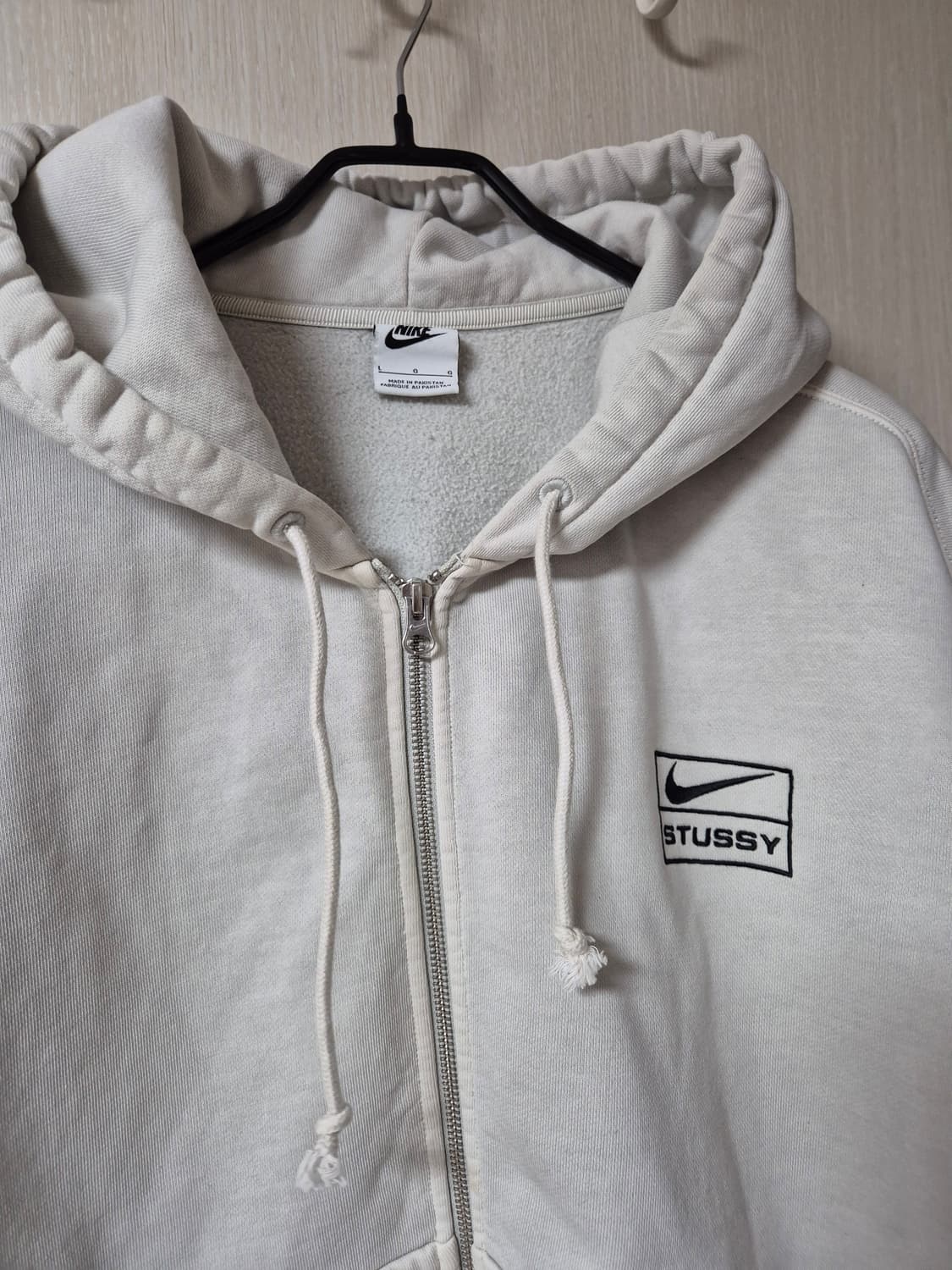 (24년) 나이키 x 스투시 피그먼트 플리스 후드집업 라지 상품이미지4