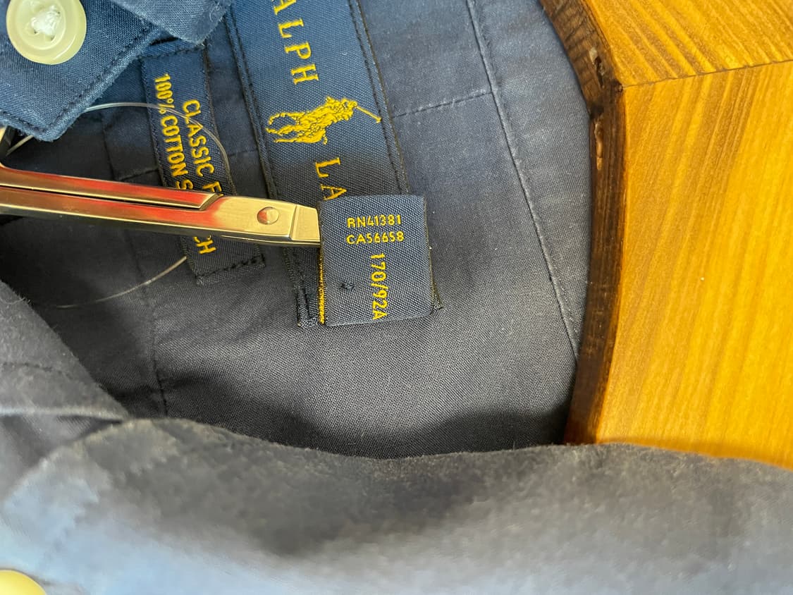 폴로 랄프로렌 긴팔셔츠 네이비 상품이미지4