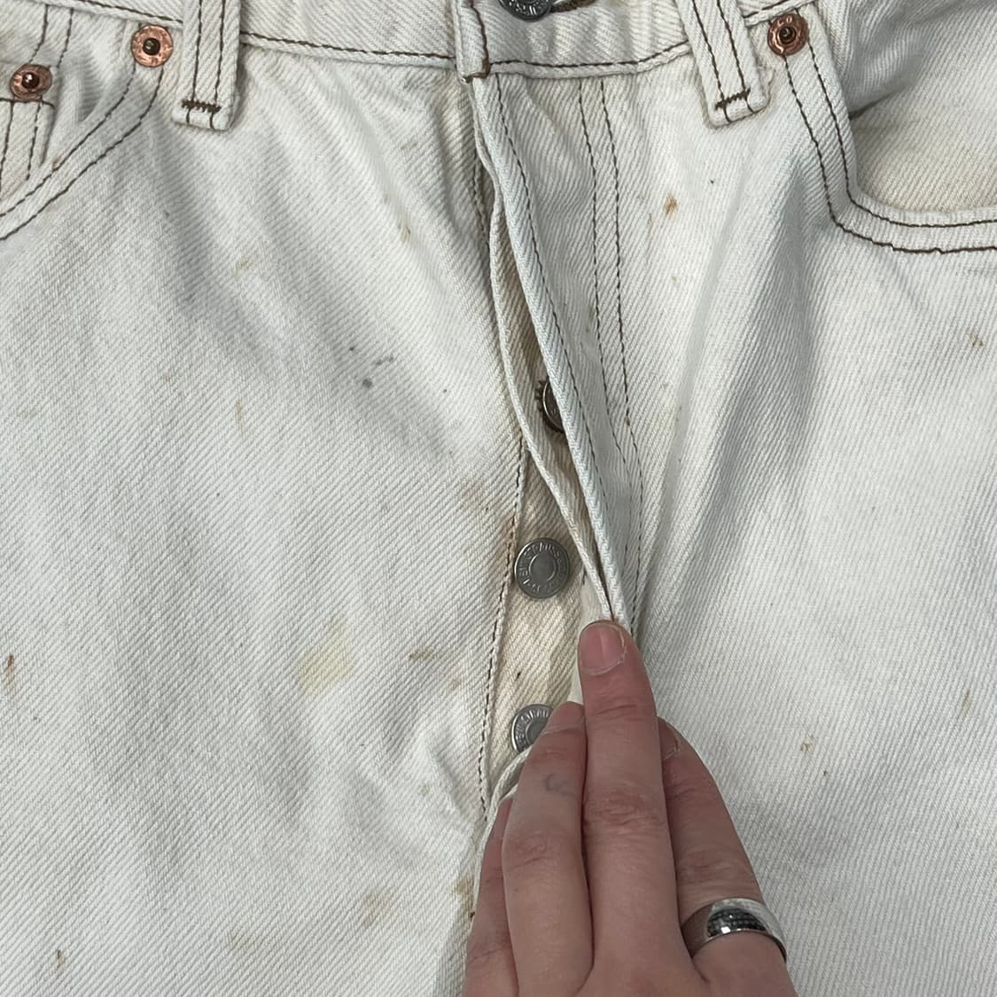 usa 리바이스 501 화이트 데님 s08912 상품이미지6