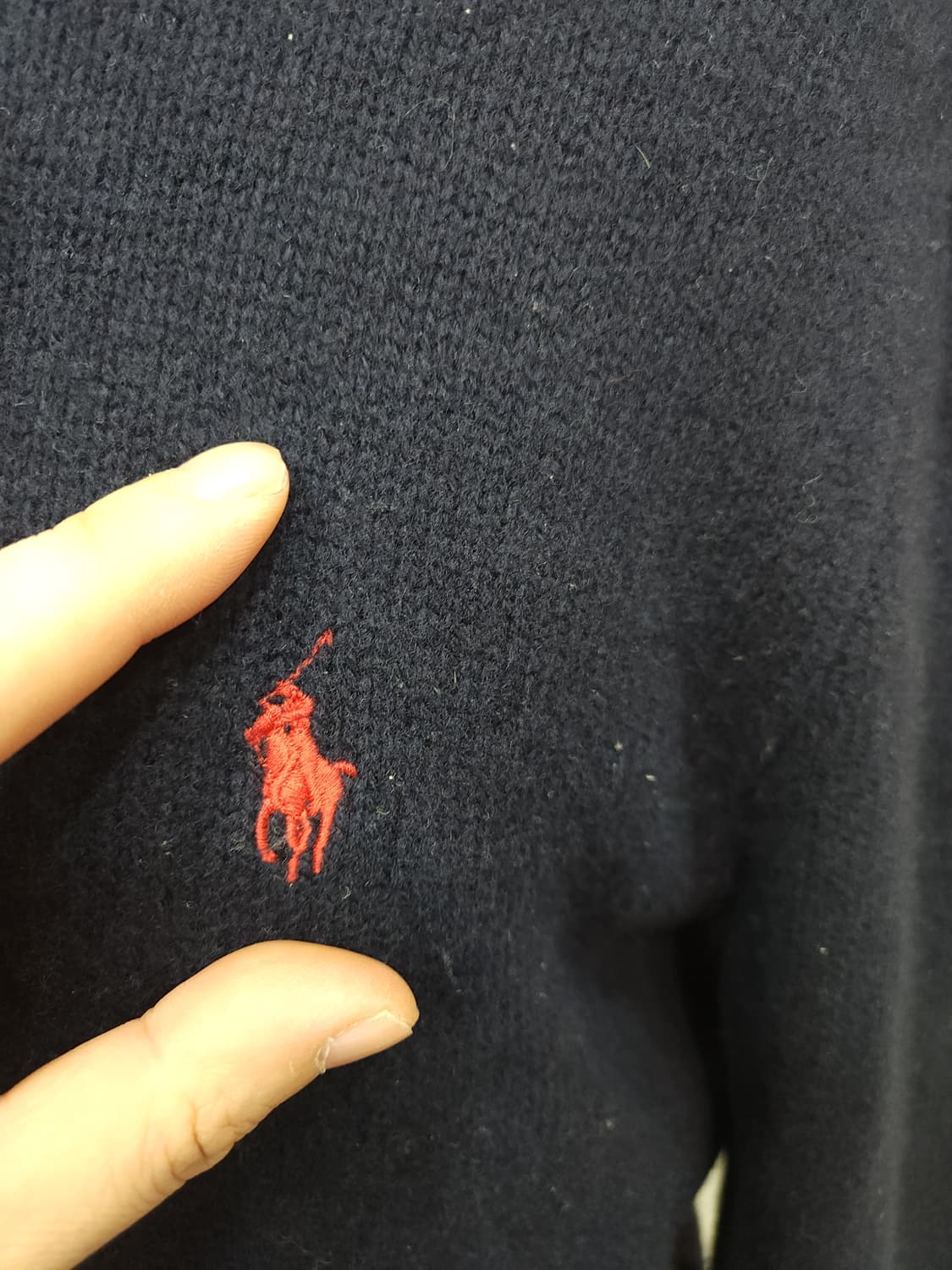 폴로 랄프로렌 램스울 반집업 니트
​
 상품이미지2