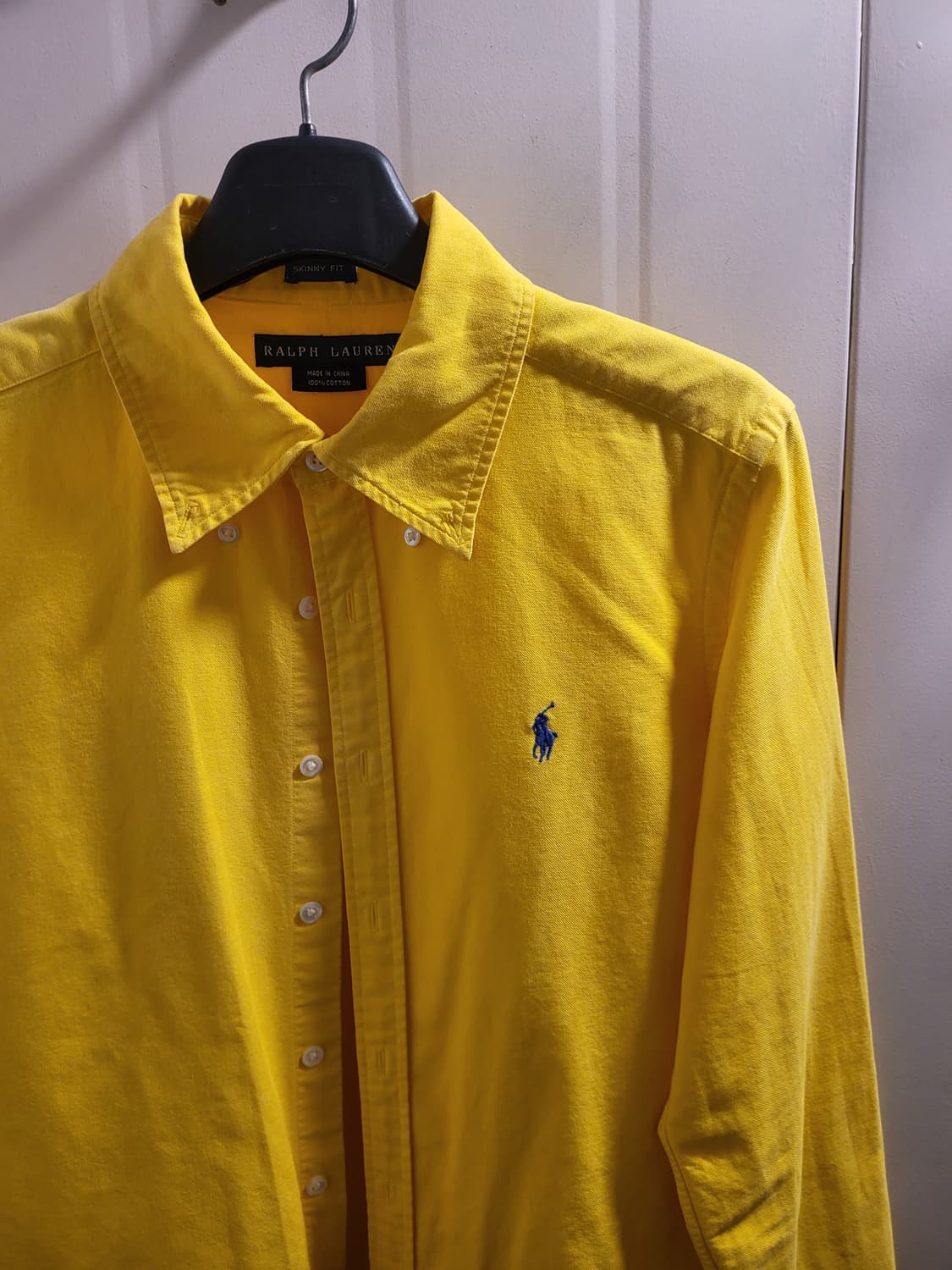 [95]폴로 랄프로렌 옐로우 스키니핏 셔츠 상품이미지2