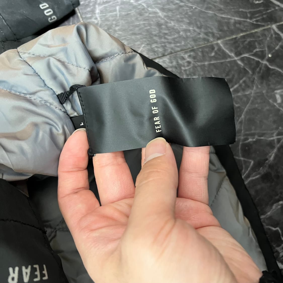 피어오브갓 6th 컬렉션 퀼티드 필드 자켓 블랙 상품이미지8