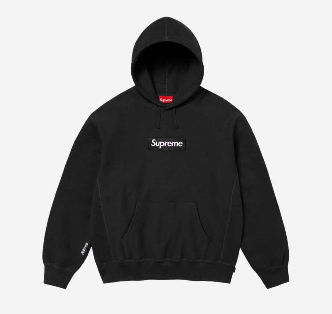 새제품 XL 25FW / Supreme 슈프림 박스로고 후드 블랙 상품이미지2