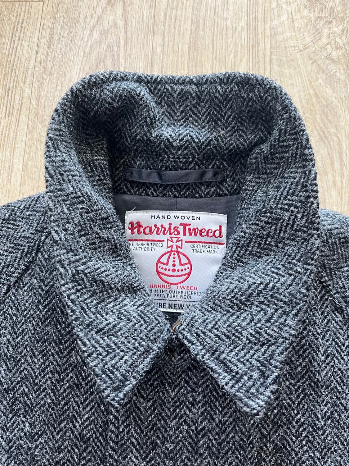 빔즈플러스 해리스트위드 헤링본 발마칸 코트 L 상품이미지1