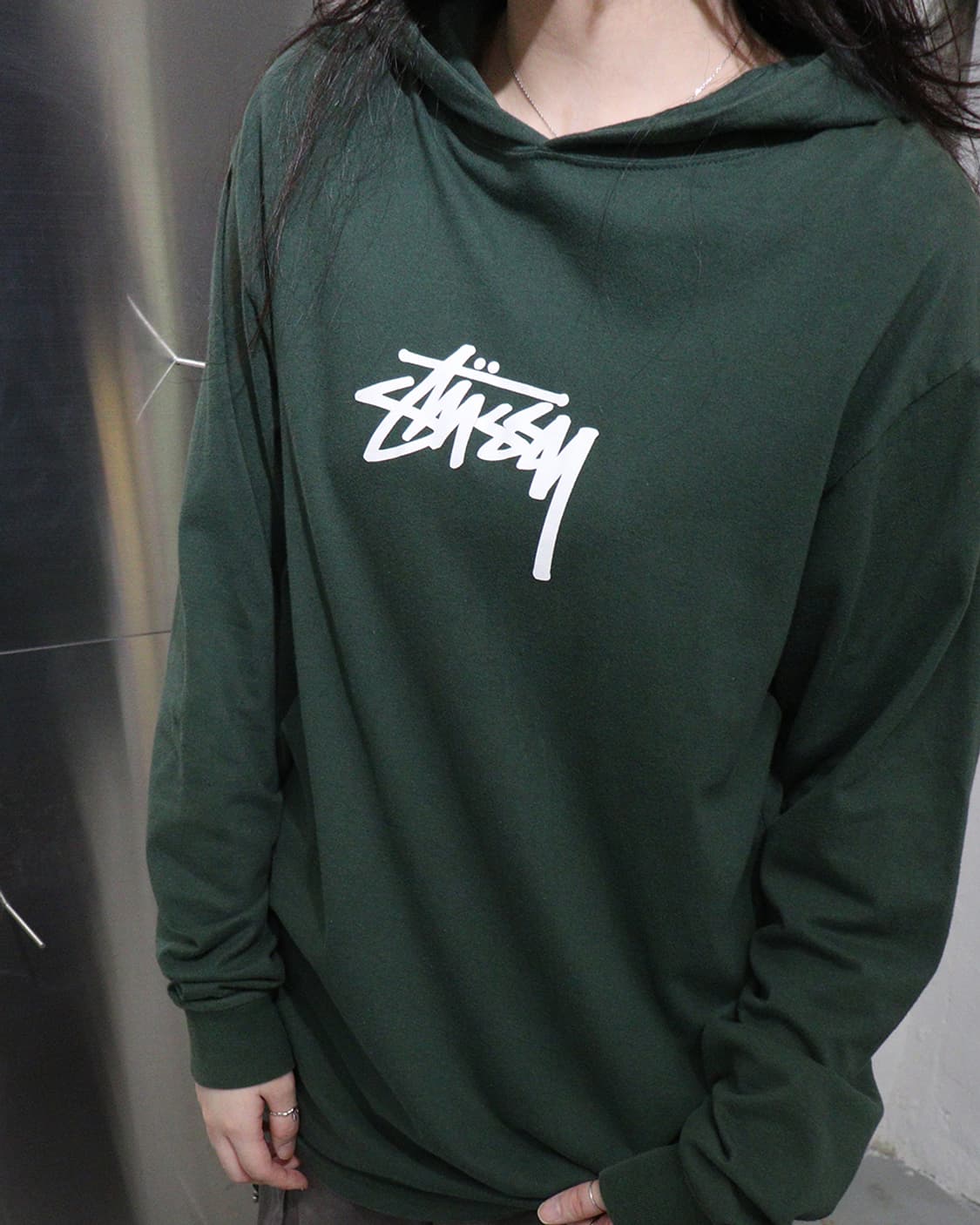스투시 STUSSY Green Hoodie 상품이미지5