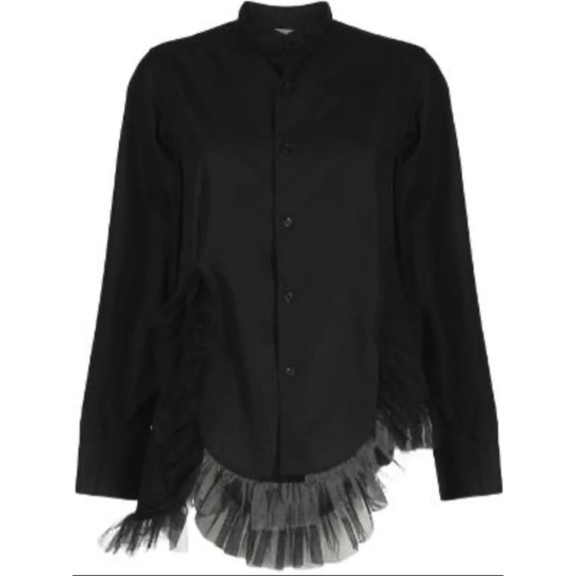 23ss 느와케이니노미야 꼼데가르송 튤 프릴 셔츠 s 상품이미지1