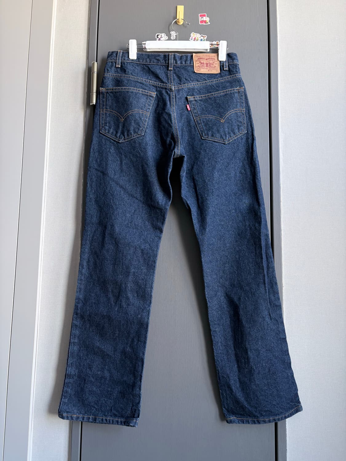 (33x32) 00s 리바이스 517 부츠컷 인디고 생지 데님 상품이미지3