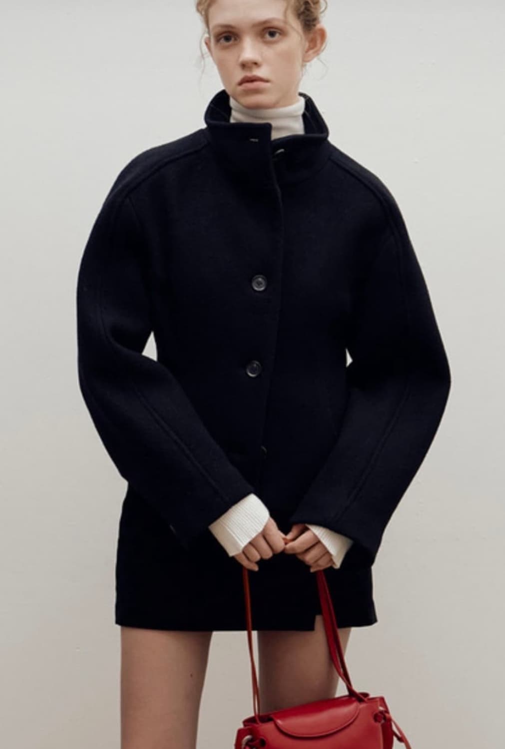 레이브 하이넥 숏코트 상품이미지1