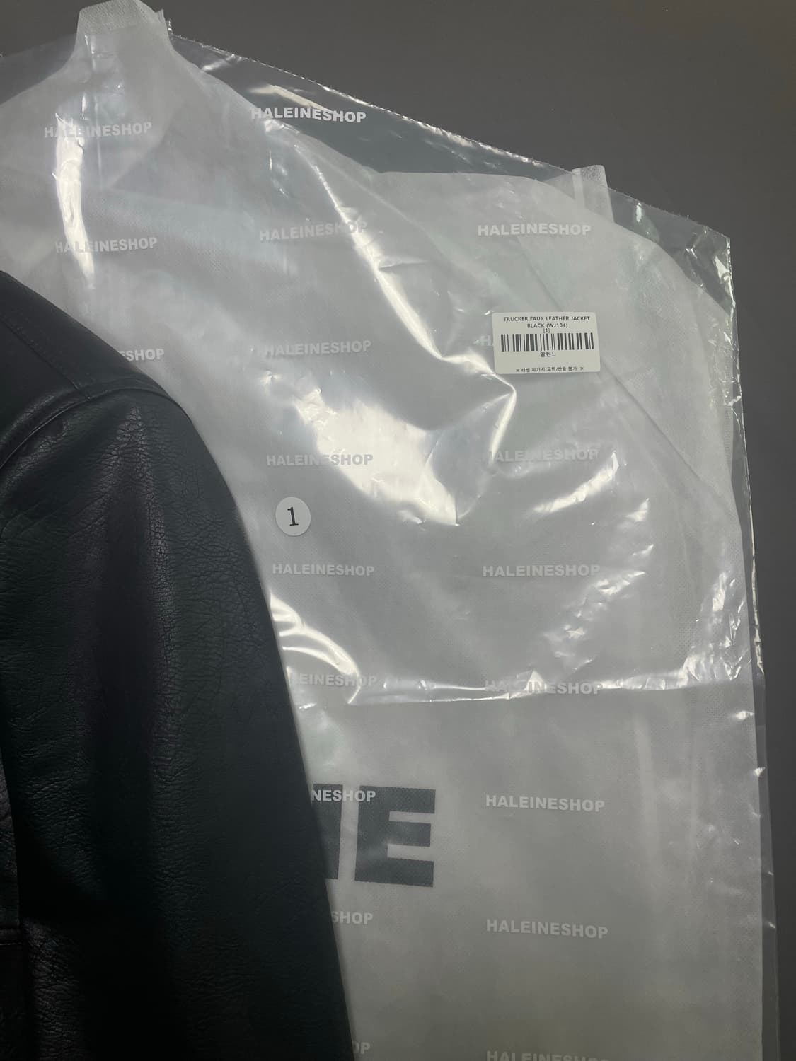 1 알렌느 트러커 레더 자켓 블랙 상품이미지3
