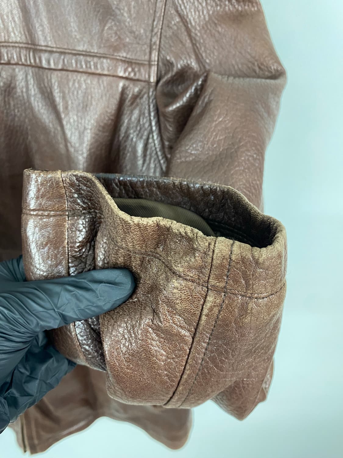 입생로랑 YSL 양가죽 무스탕 가죽자켓 M 상품이미지6