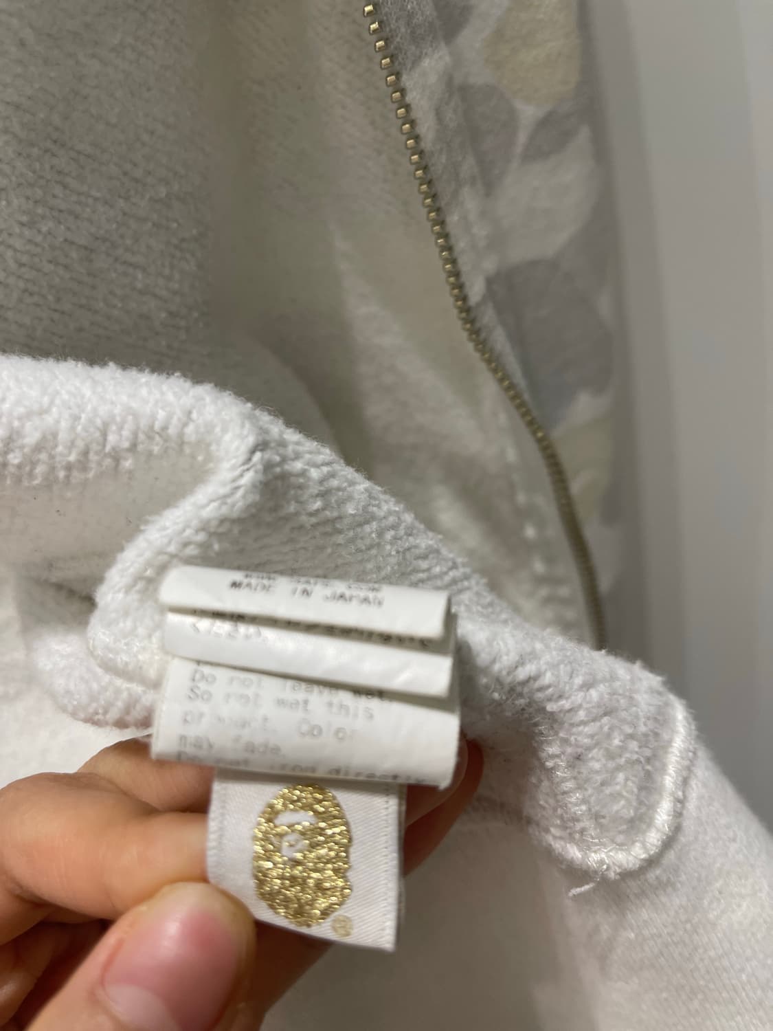 베이프 백계 야광 후드집업 M 상품이미지5