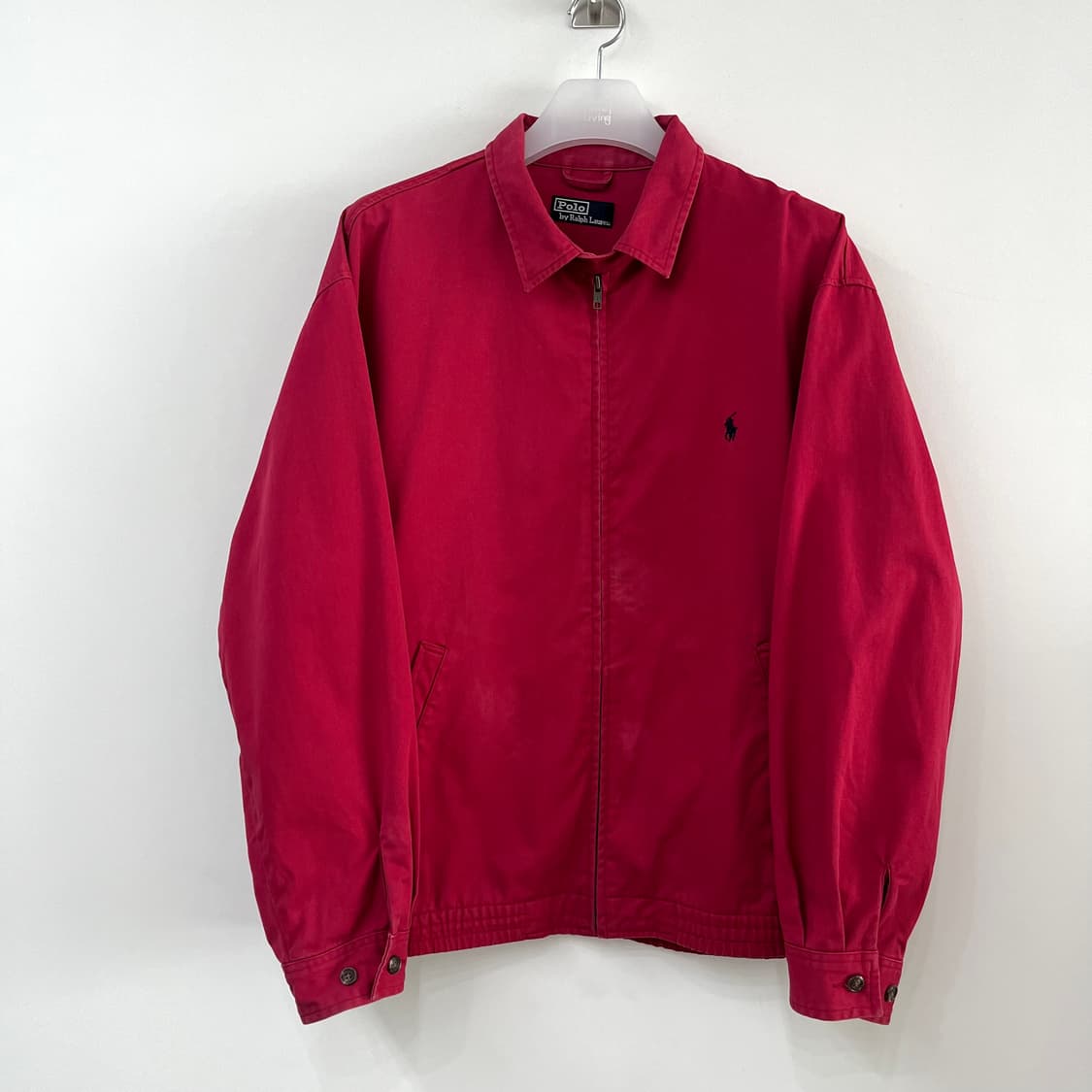 폴로 랄프로렌 90s 딥레드 스윙톱 블루종 자켓 상품이미지2