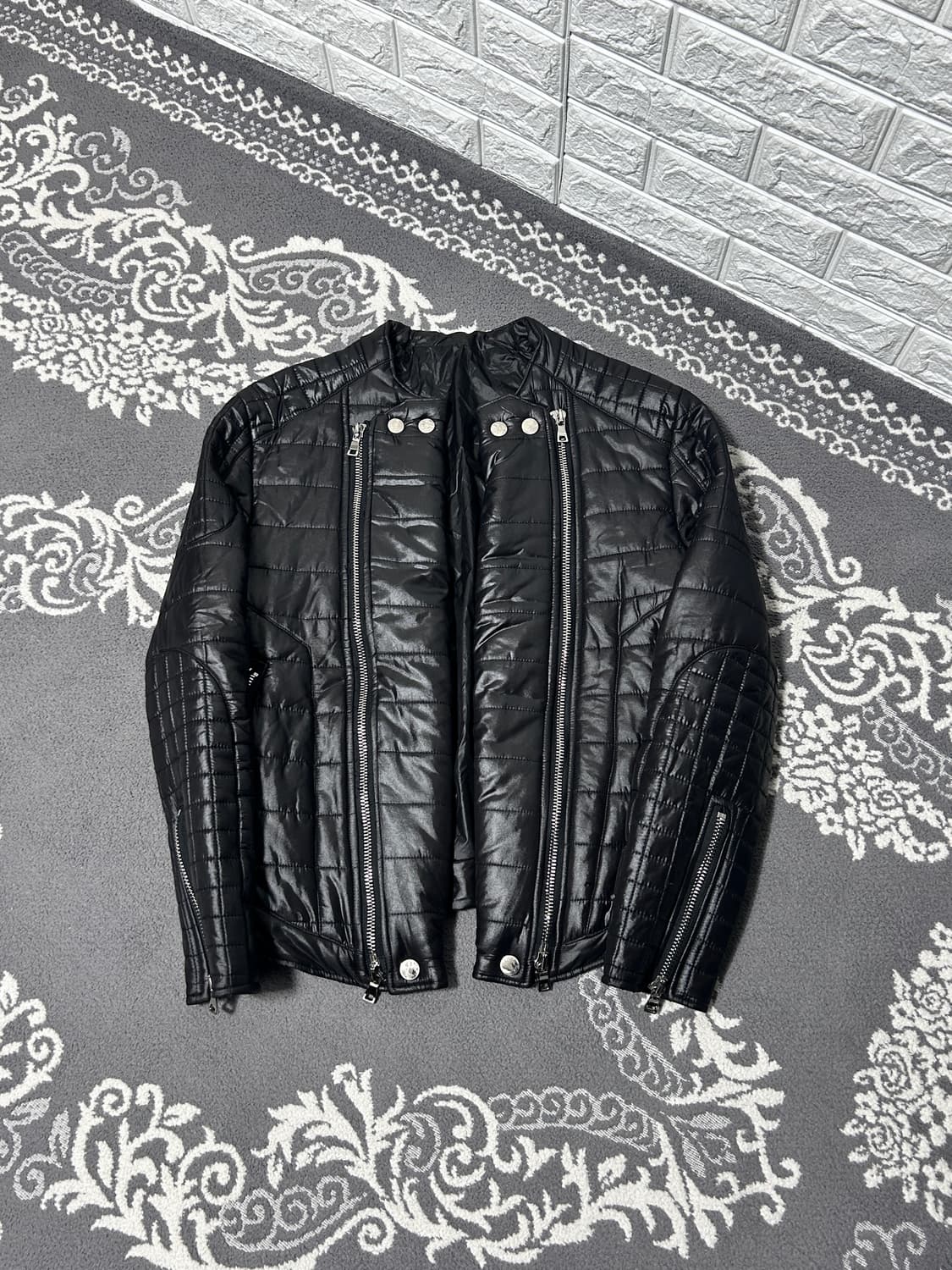 퀼티드 더블 지퍼 패딩 자켓 상품이미지4