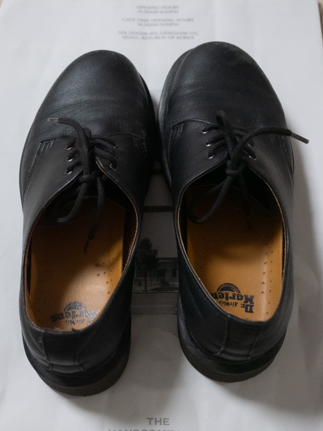 닥터마틴 나파 1461 옐로미드솔 블랙스티치 uk6 상품이미지1