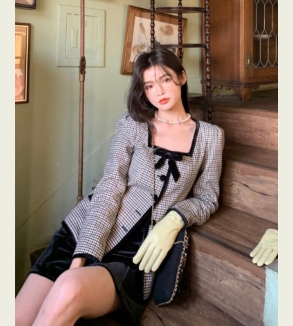 서쿠키 로리앙 체크 자켓 s 상품이미지1