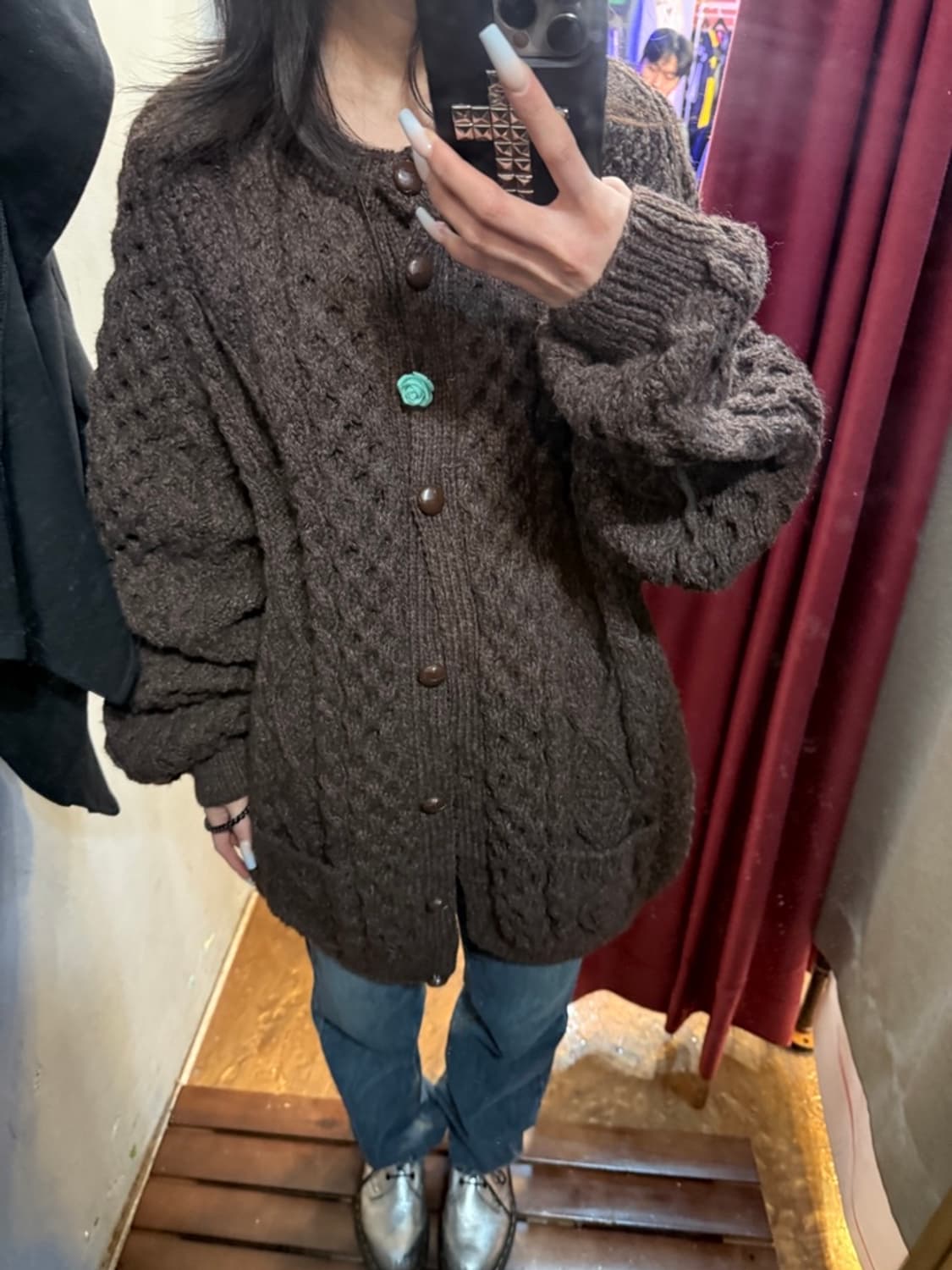 모리걸 초코 가디건 상품이미지1