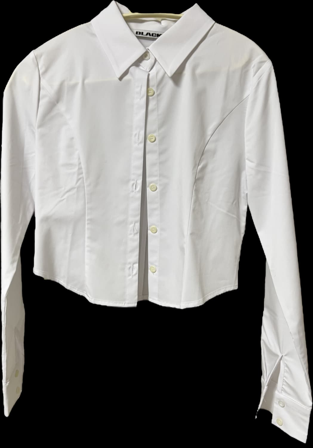 블랙업 샤큰 베이직 셔츠 / 화이트 상품이미지2