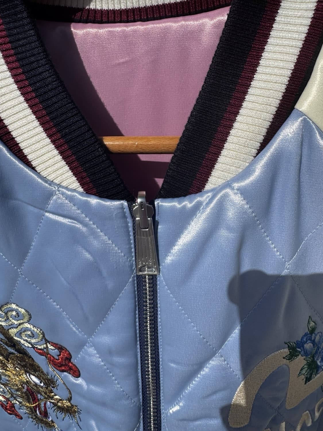 팔라스 x 에비수 리버시블 스카잔 자켓 블루 상품이미지3