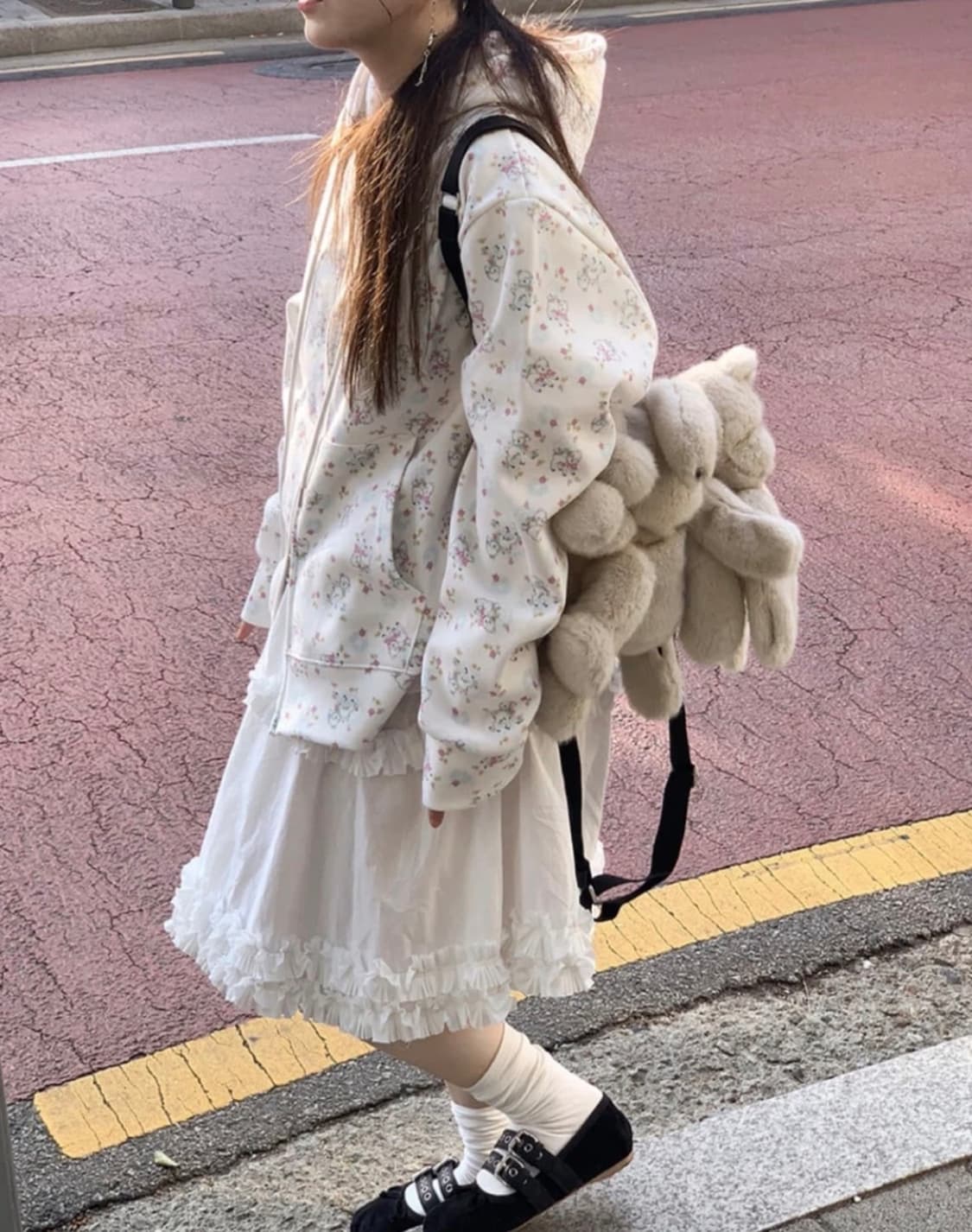 마블링 baby lamb 후드집업 상품이미지1