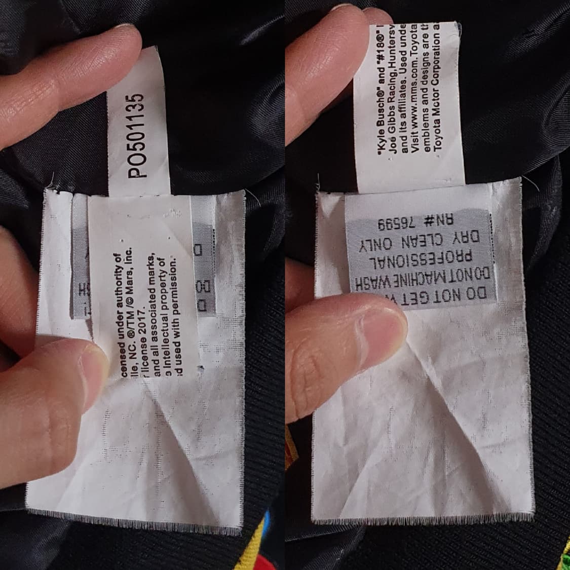 실측 L) 제프헤밀턴 나스카 m&m 도요타 몬스터 패치 코튼 레이싱 자켓 상품이미지7