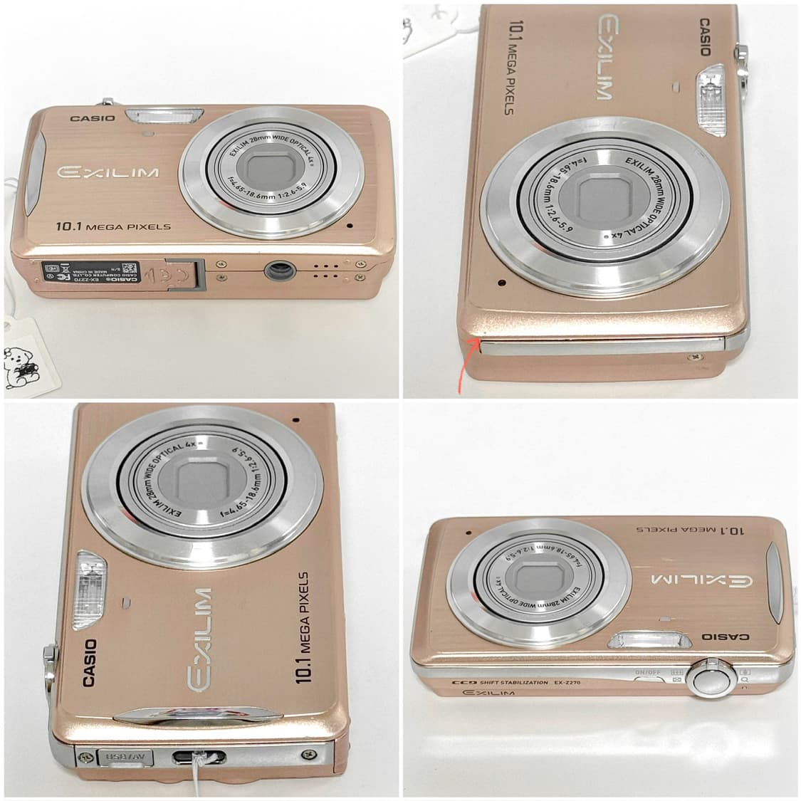 카시오 엑슬림 Z270 로즈골드 빈티지디카 상품이미지6