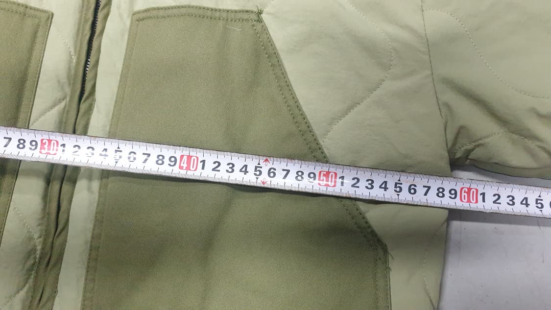 자라 후드 퀼팅 자켓 L 카키 상품이미지6