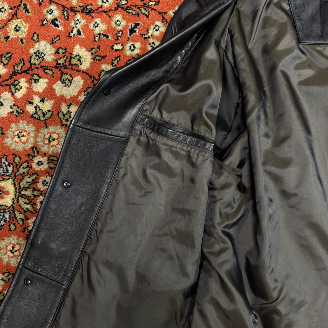 [착용샷] 샐리 존 뉴욕 리얼 레더 카코트 L 상품이미지6