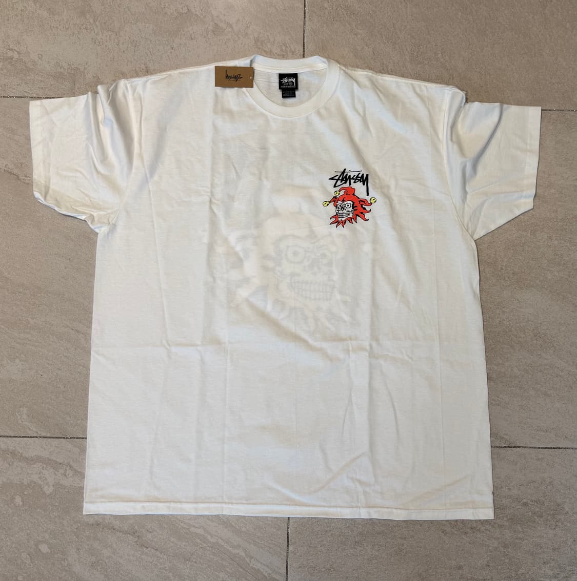 스투시 조커 티셔츠 화이트  상품이미지4
